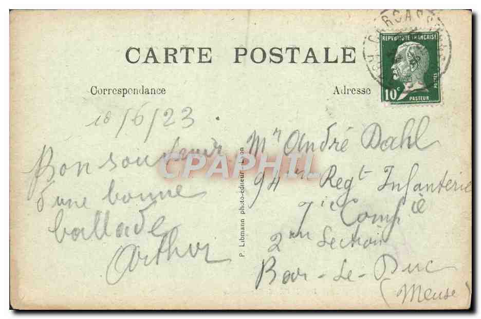 CPA La Cite de Carcassonne La Tour Vigothe — Verso