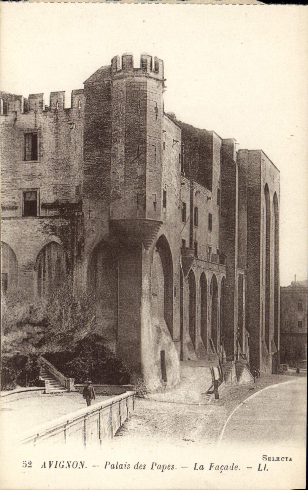 CPA Avignon Palais des Papes La Facade