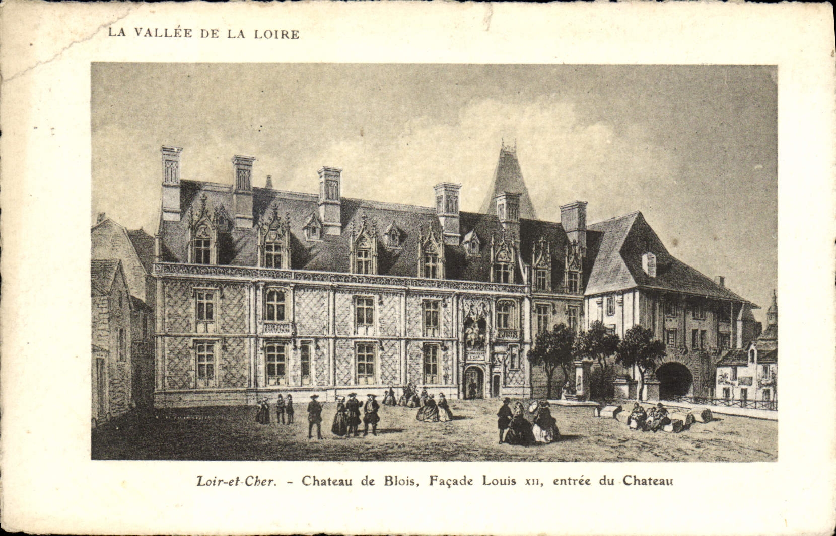 CPA Chateau de Blois Facade Louis XII Entree du chateau 