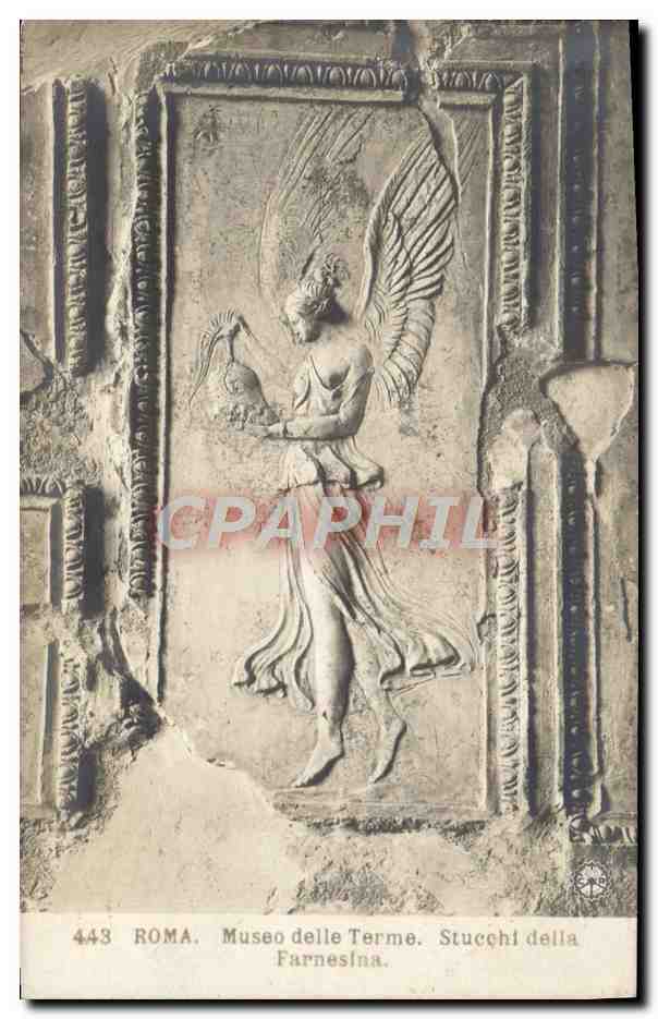 CPA Roma Museo delle Terme Stucchi della Farnesina