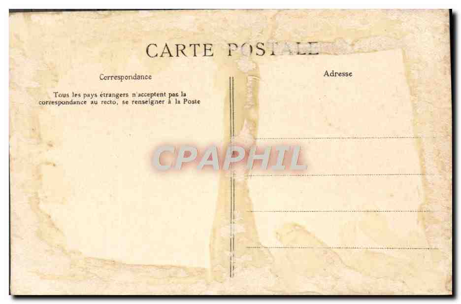 CPA Mortain L'Eglise et la Grand Rue — Rückseite
