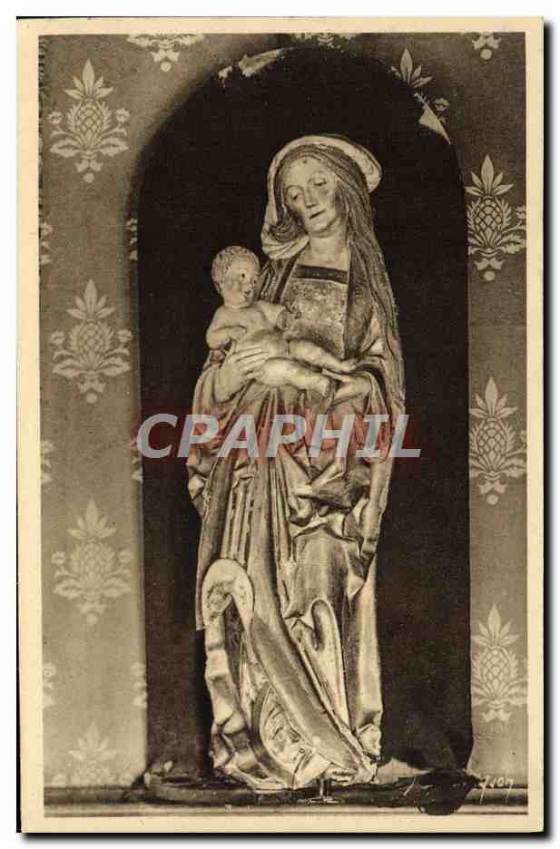 CPA Chateau de Langeais La Vierge en Bois Dore