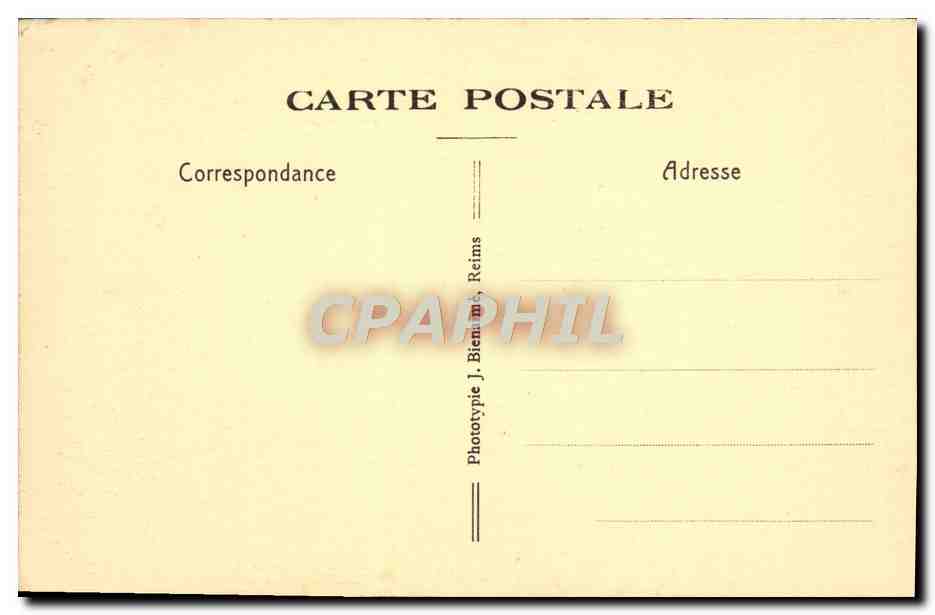 CPA Reims Ancienne Abbaye de St Remi Le Cloitre — Rückseite