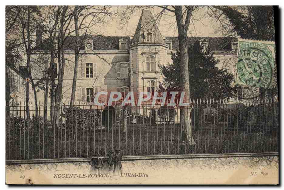 CPA Nogent Le Rotrou L'Hotel Dieu