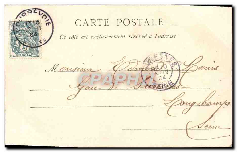 CPA Bois de Boulogne Grille du Chateau de Bagatelle — Rückseite