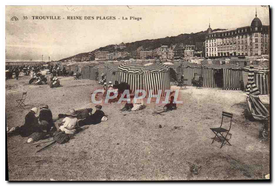 Trouville - Reine des Plages - La Plage — éditeur J. Ailhac, Strasbourg, n° 35