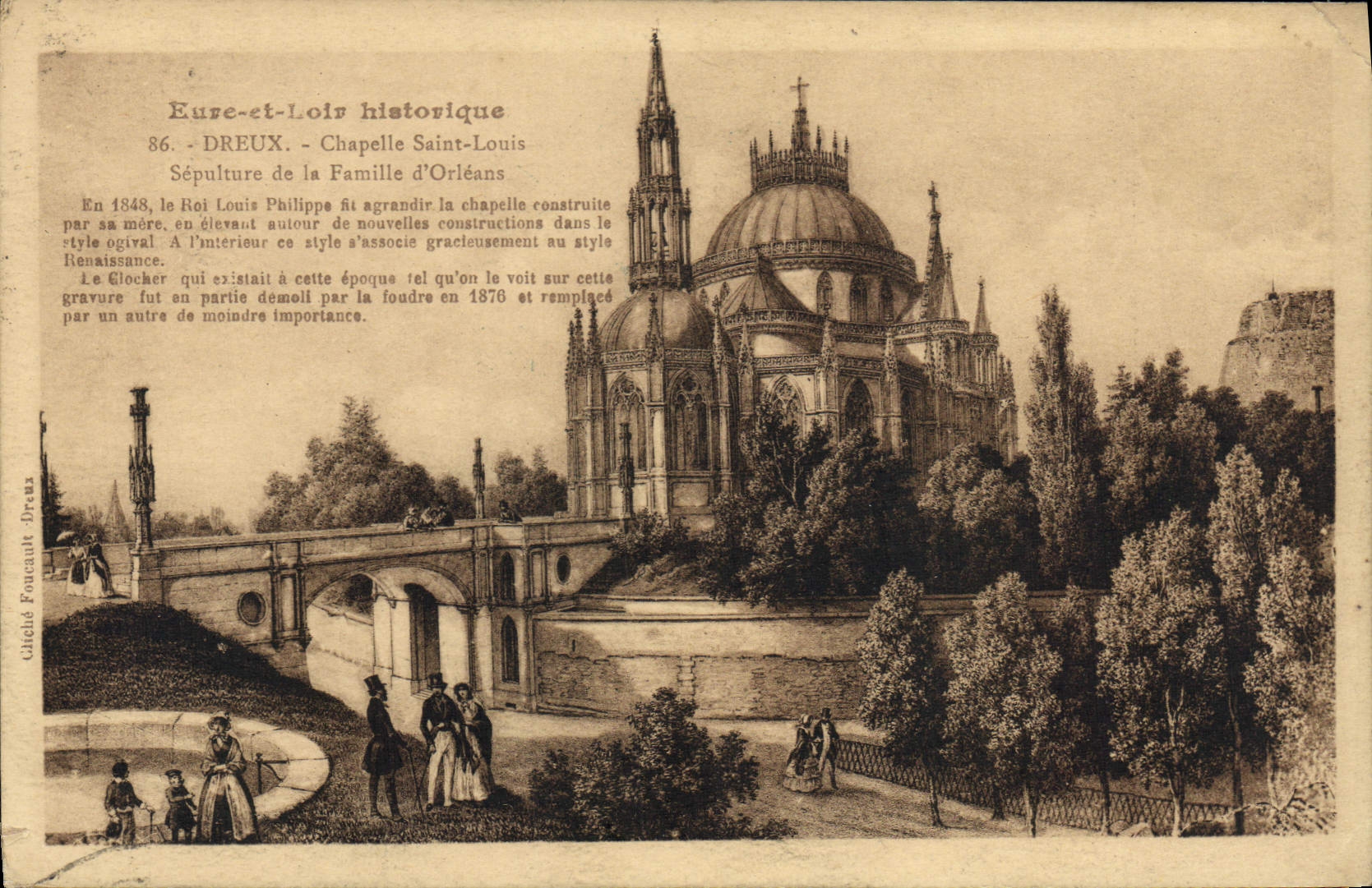 Dreux - Kapelle Saint-Louis — historisches Eure-et-Loir — Fotografie von Foucault, Nr. 86