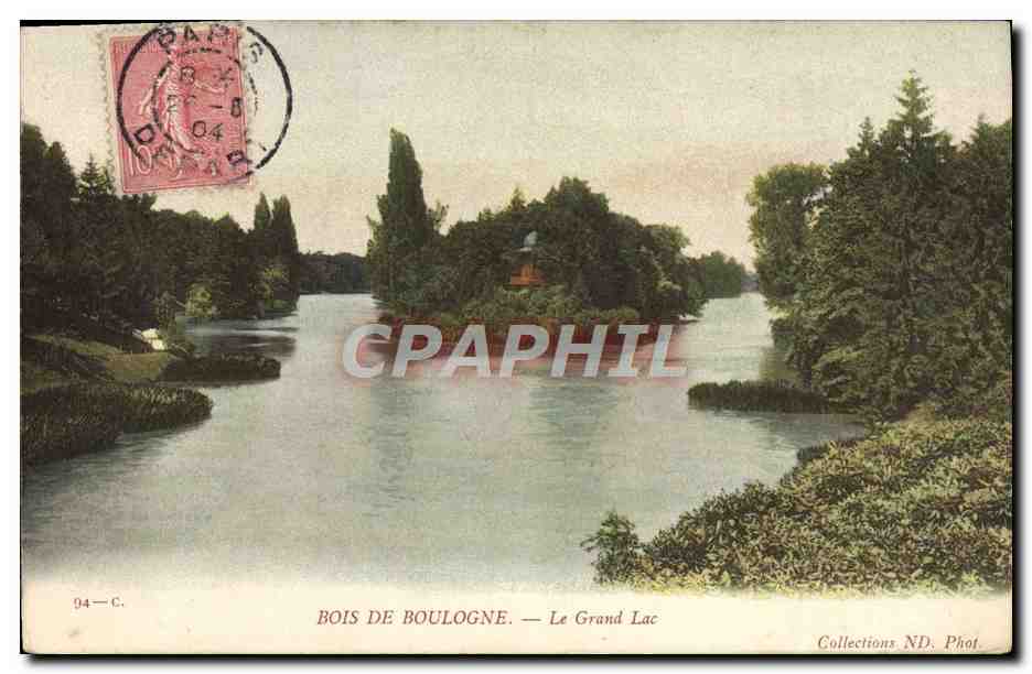 CPA Bois De Boulogne le Grand Lac