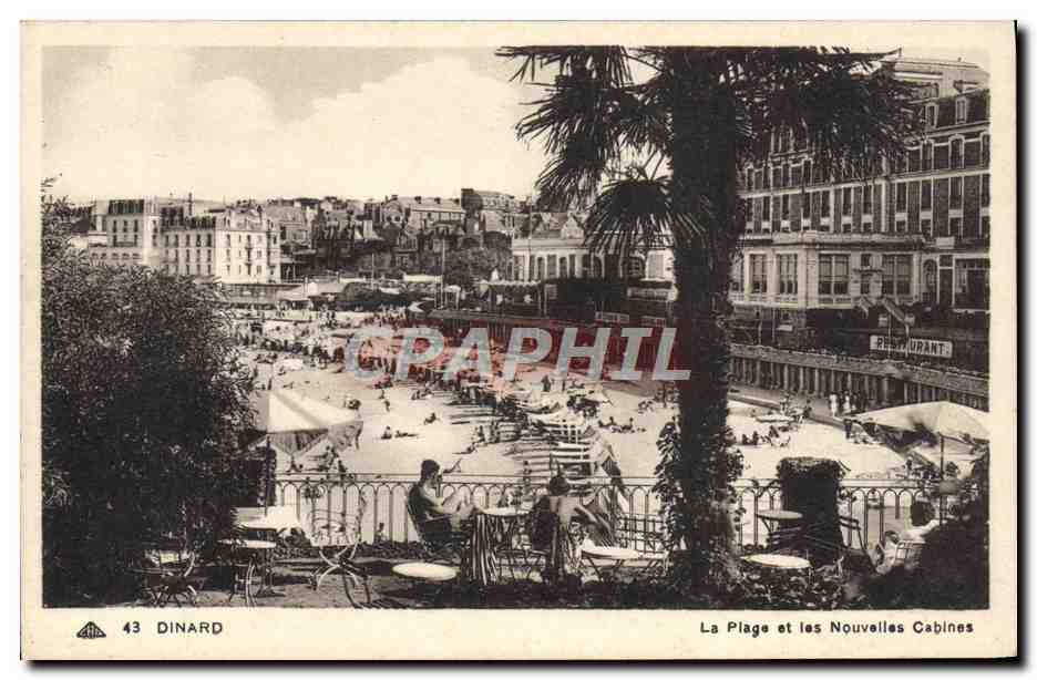 CPA Dinard La Plage et les Nouvelles Cabines
