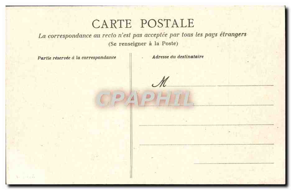 CPA Rennes La Prefecture — Rückseite