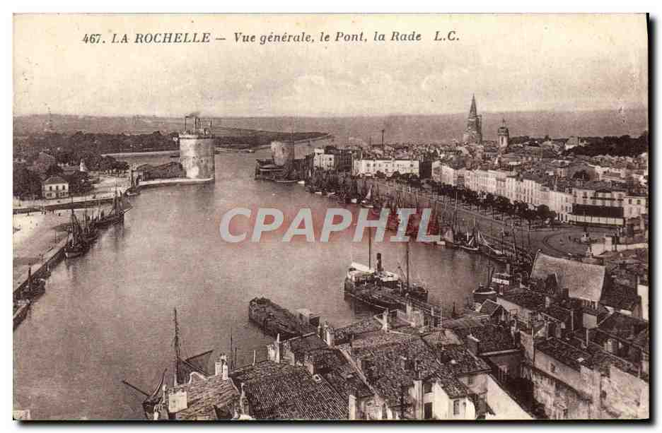 La Rochelle — Vue générale, le Pont, la Rade — L.C. n°467