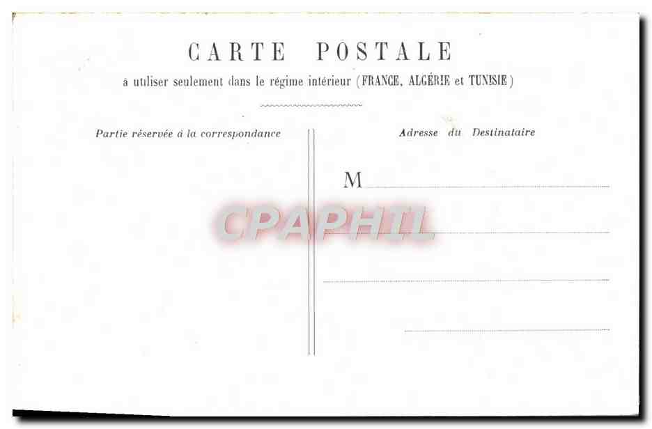 CPA Paris La Conciergerie Bateau Peniche — Rückseite
