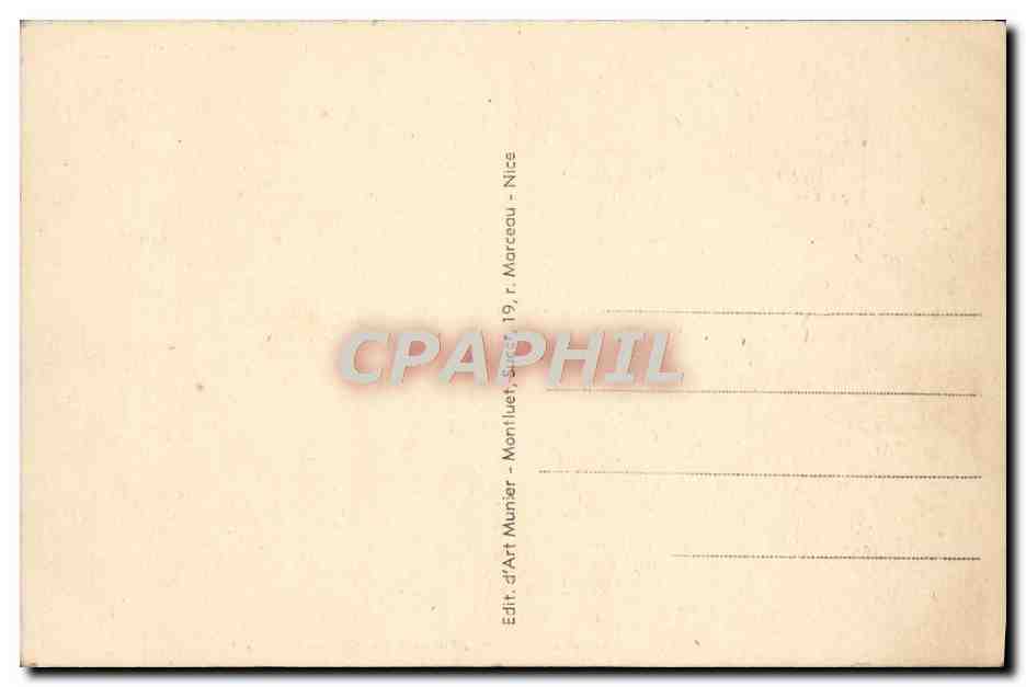 CPA Cannes Vue Generale Et Casino — Verso