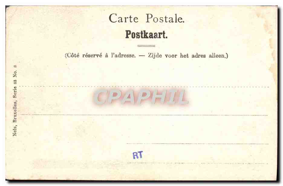 CPA Musee De BruxellesTeniers Kermesse flamande — Verso