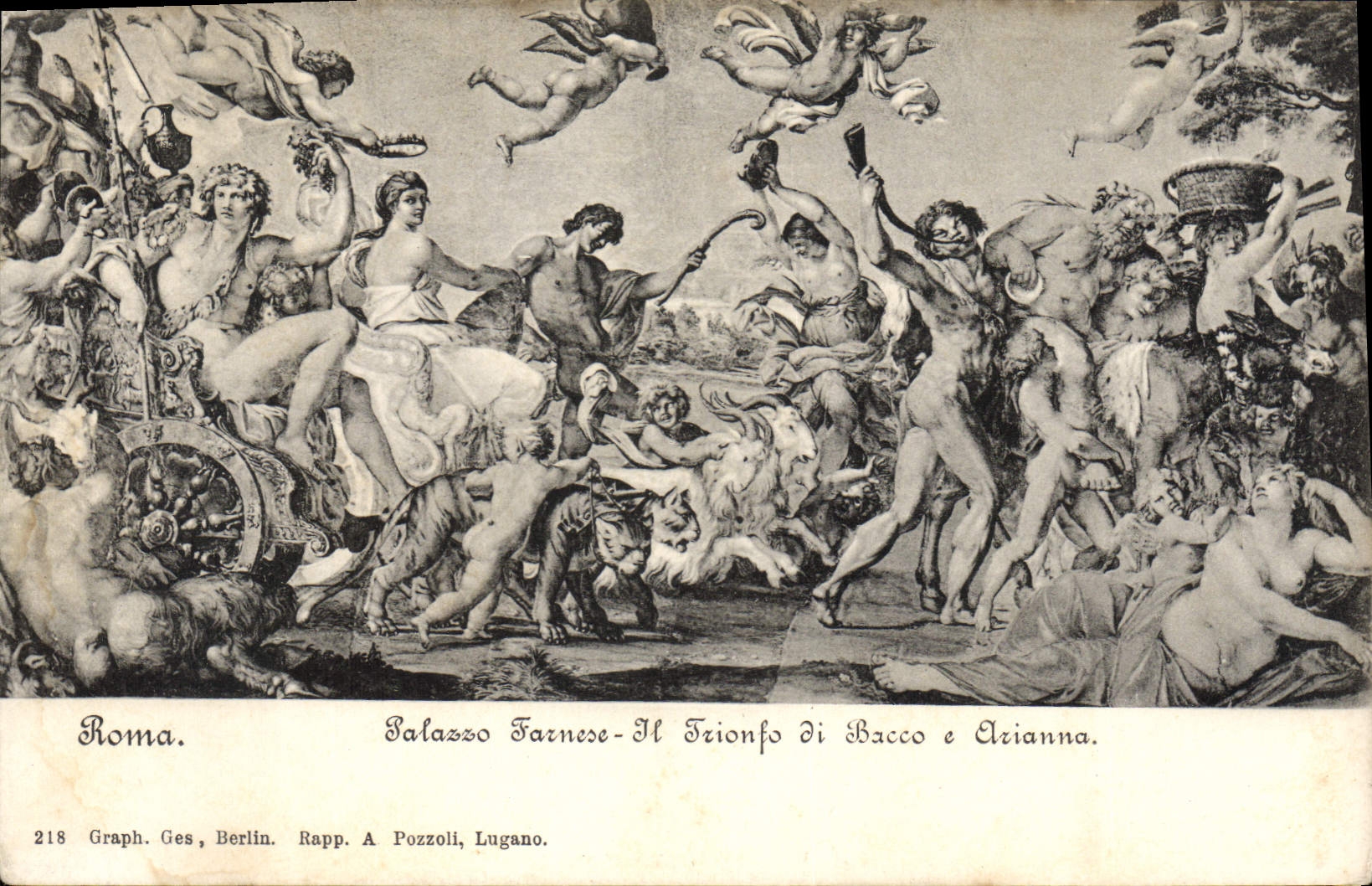 CPA Roma Palazzo Farnese Il Triomfo di Bacco a Arianne 