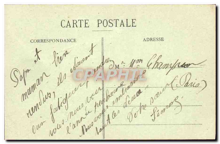 CPA Tours Jardin Des Prebendes d'Oe — Rückseite