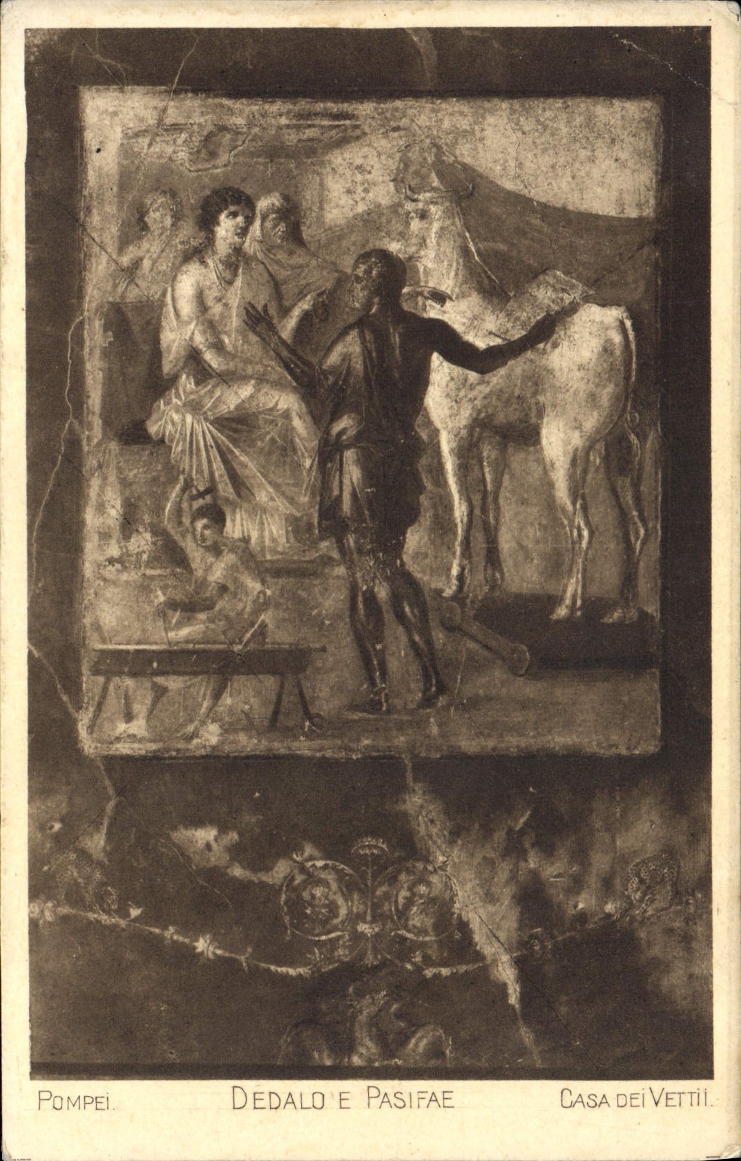CPA Pompei Dedalo E'Pasifae Casa dei Vettii