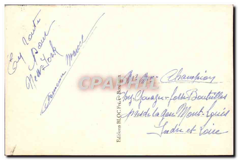 CPA Le Havre Vue Generale L'Avant Port Bateau Paquebot — Rückseite