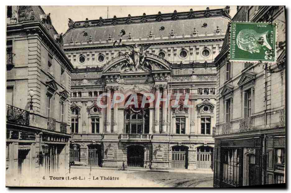 CPA Tours Le Theatre