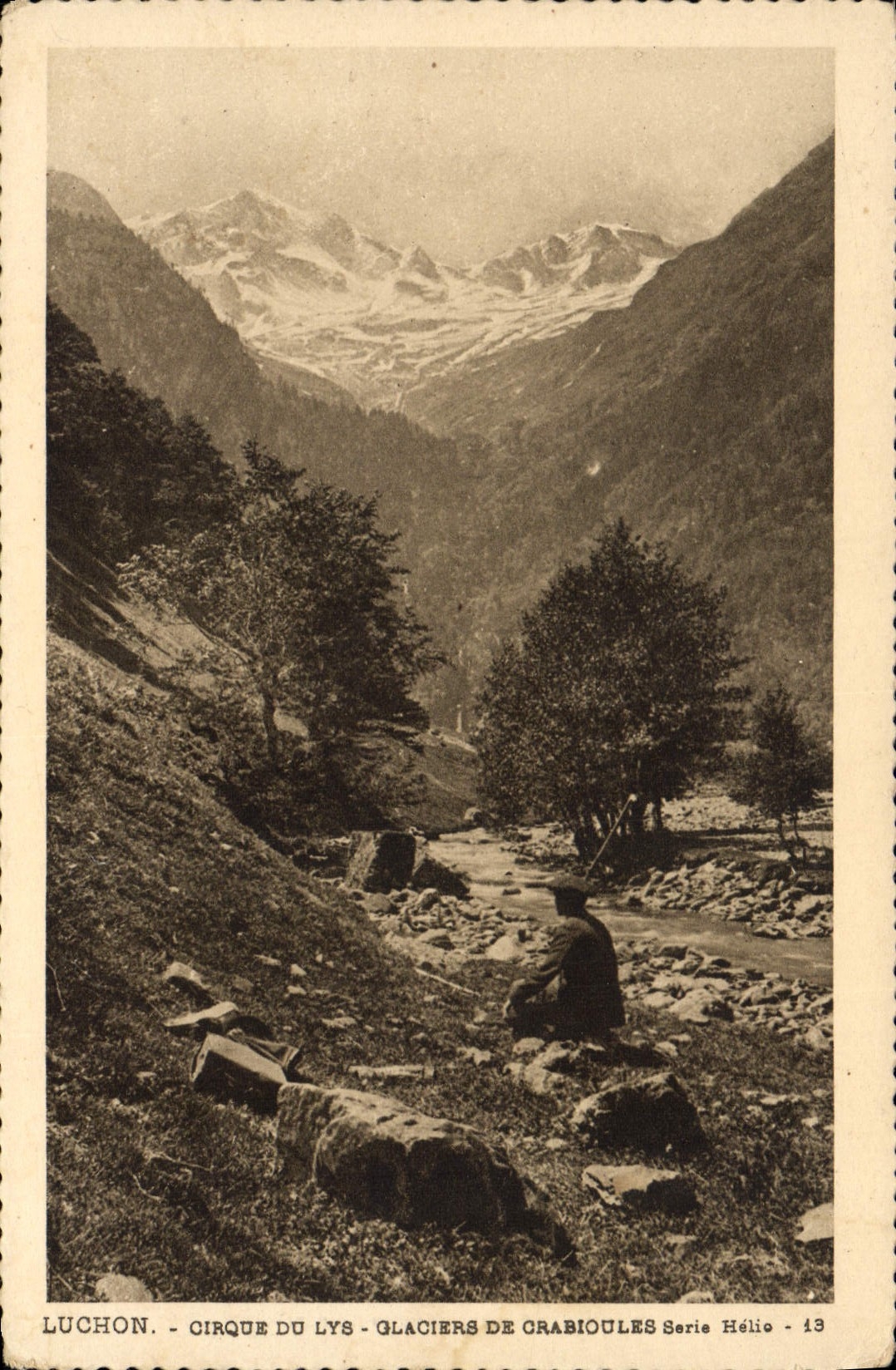CPA Luchon Cirque Du Lys Glaciers De Grabioules
