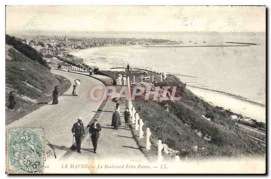 CPA Le Havre Le Boulevard Felix Faure