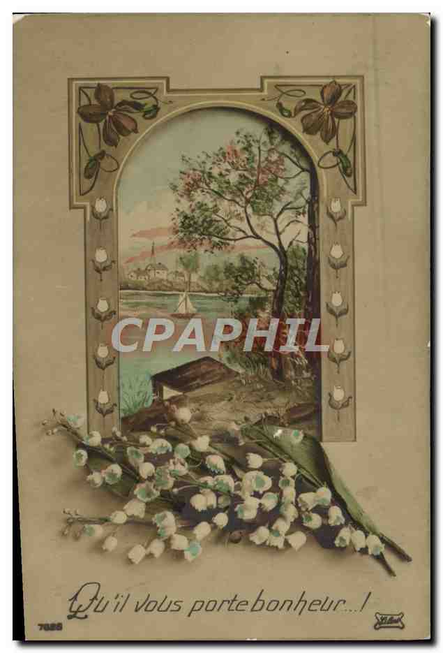 CPA Fantaisie Fleurs Muguet