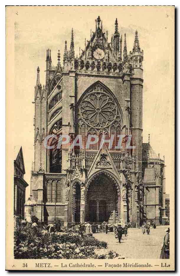 CPA Metz La Cathedrale Facade Meridionale