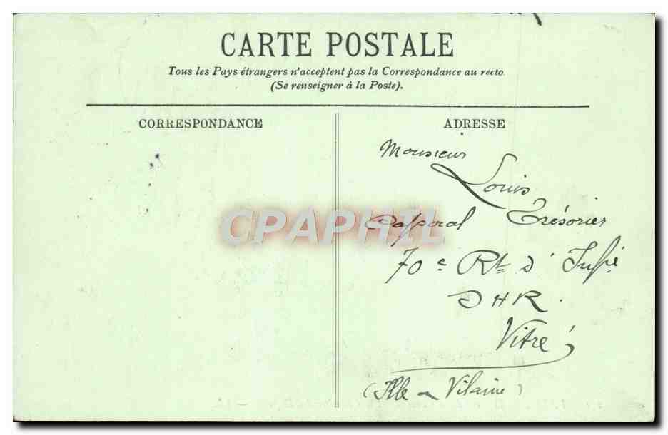 CPA Paris Le Pont De La Concorde Et La Chambre Des Deputes Bateau — Rückseite
