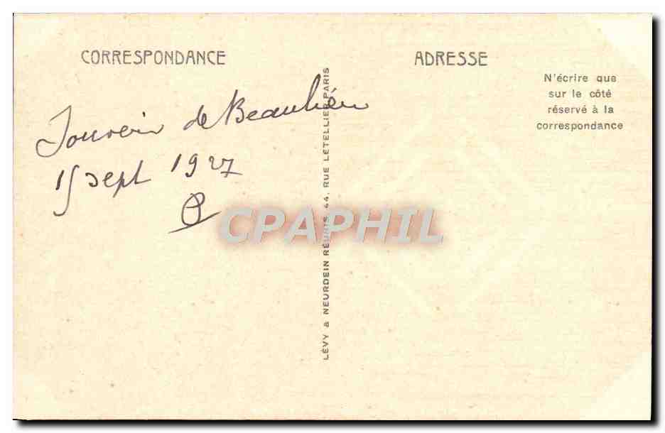CPA Beaulieu Vue Generale — Rückseite