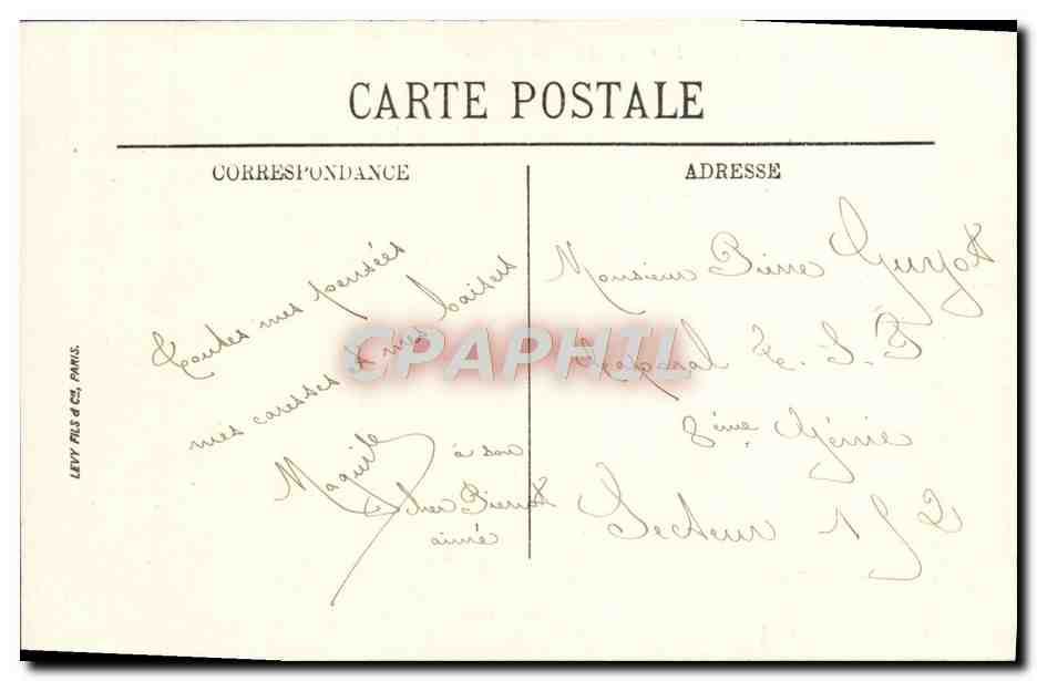 CPA Montargis Le Canal Et La Vieille Tour — Rückseite