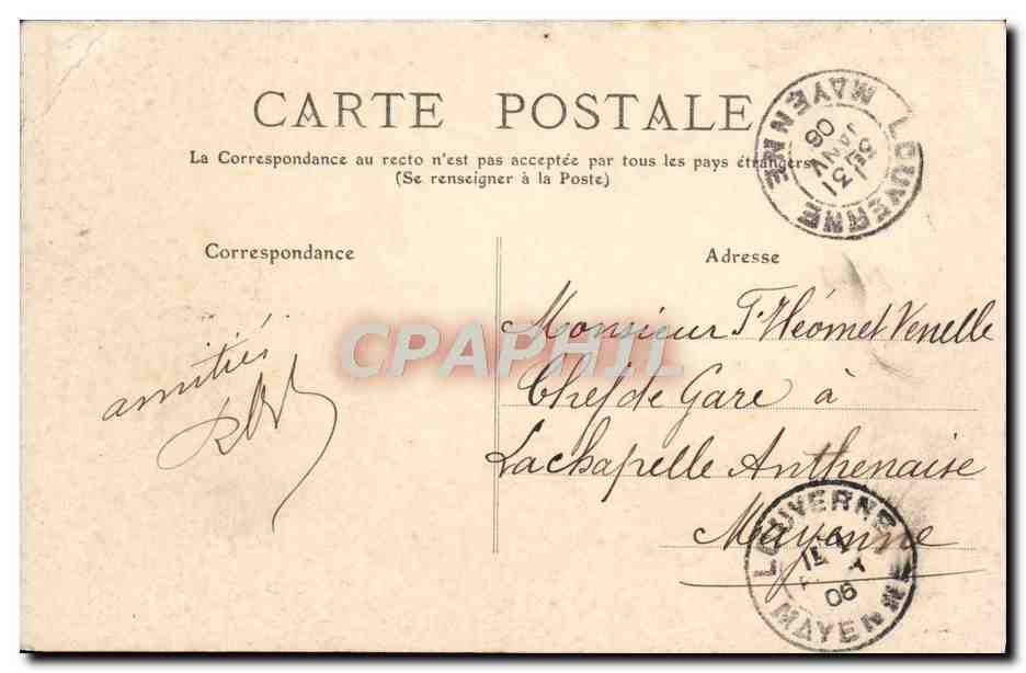 CPA Bayonne Galerie Du Cloitre — Verso