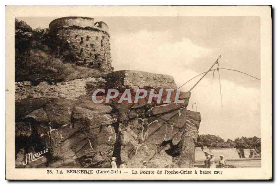 CPA La Bernerie La Pointe De Roche Grise A Basse Mer
