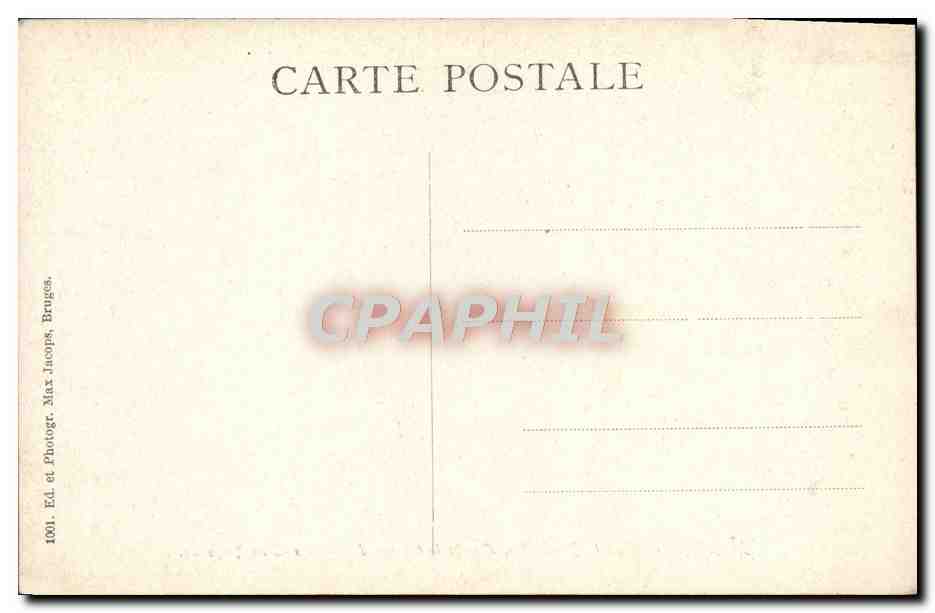 CPA Bruges Chez La Dentelliere D'Apres Le Tableau De Charles Leon Rousseau — Verso