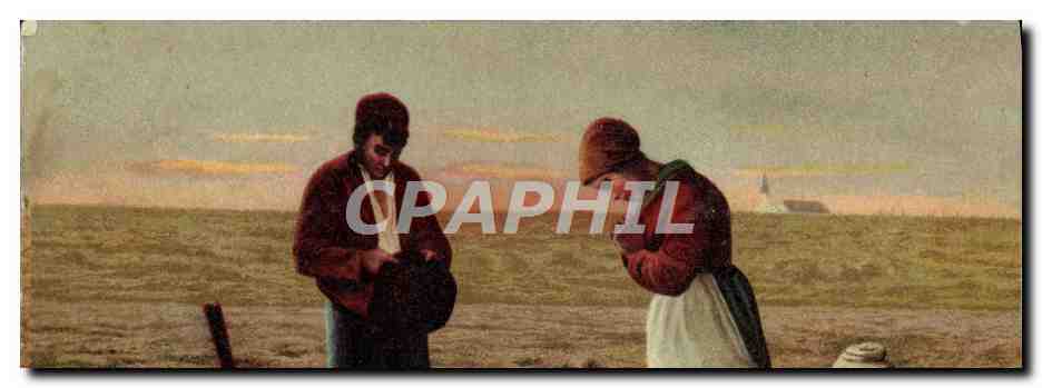 CPA Paysans Angelus