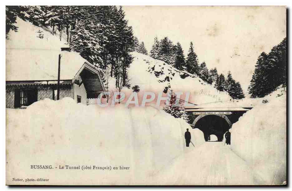 CPA Bussang Le Tunnel en hiver