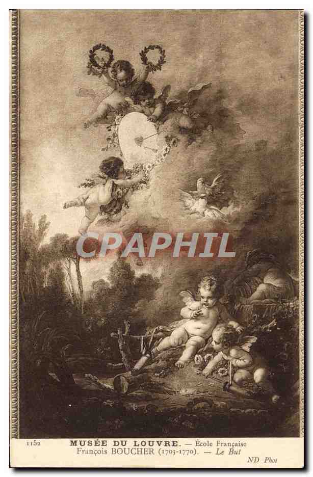 CPA Boucher Le but Musee du Louvre Paris