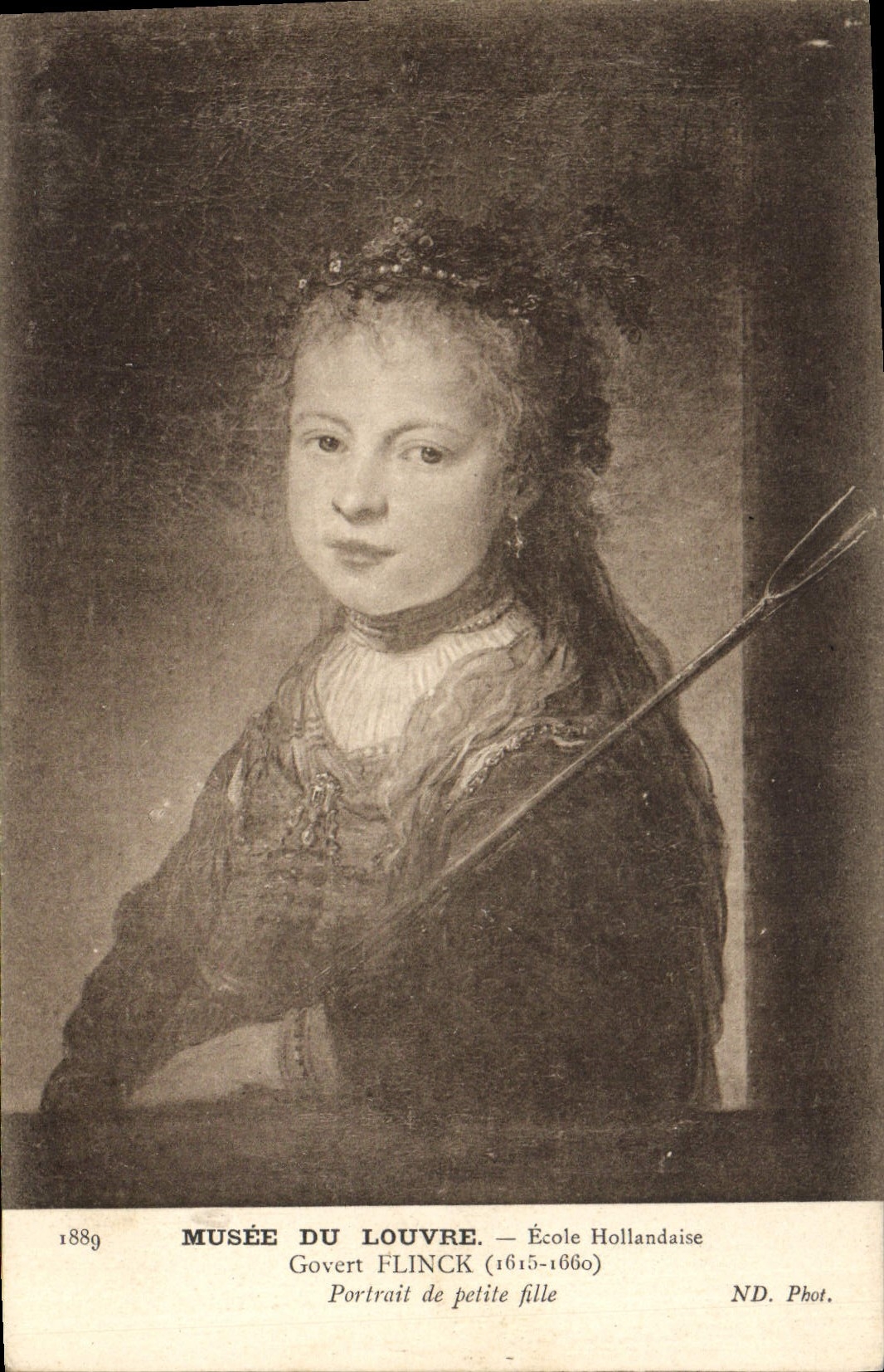 CPA Musee Du Louvre Ecole Hollandaise Govert Flinck Portrait de petite fille