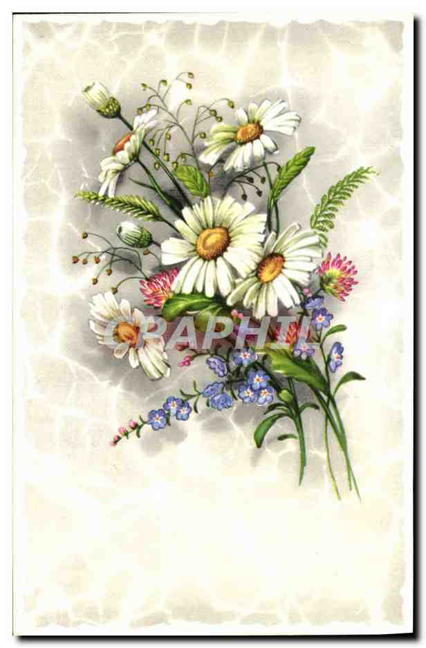 CPA Fantaisie Fleurs