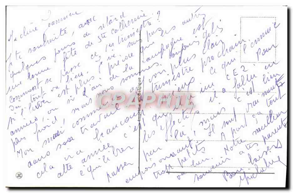 CPA Fantaisie Fleurs — Verso