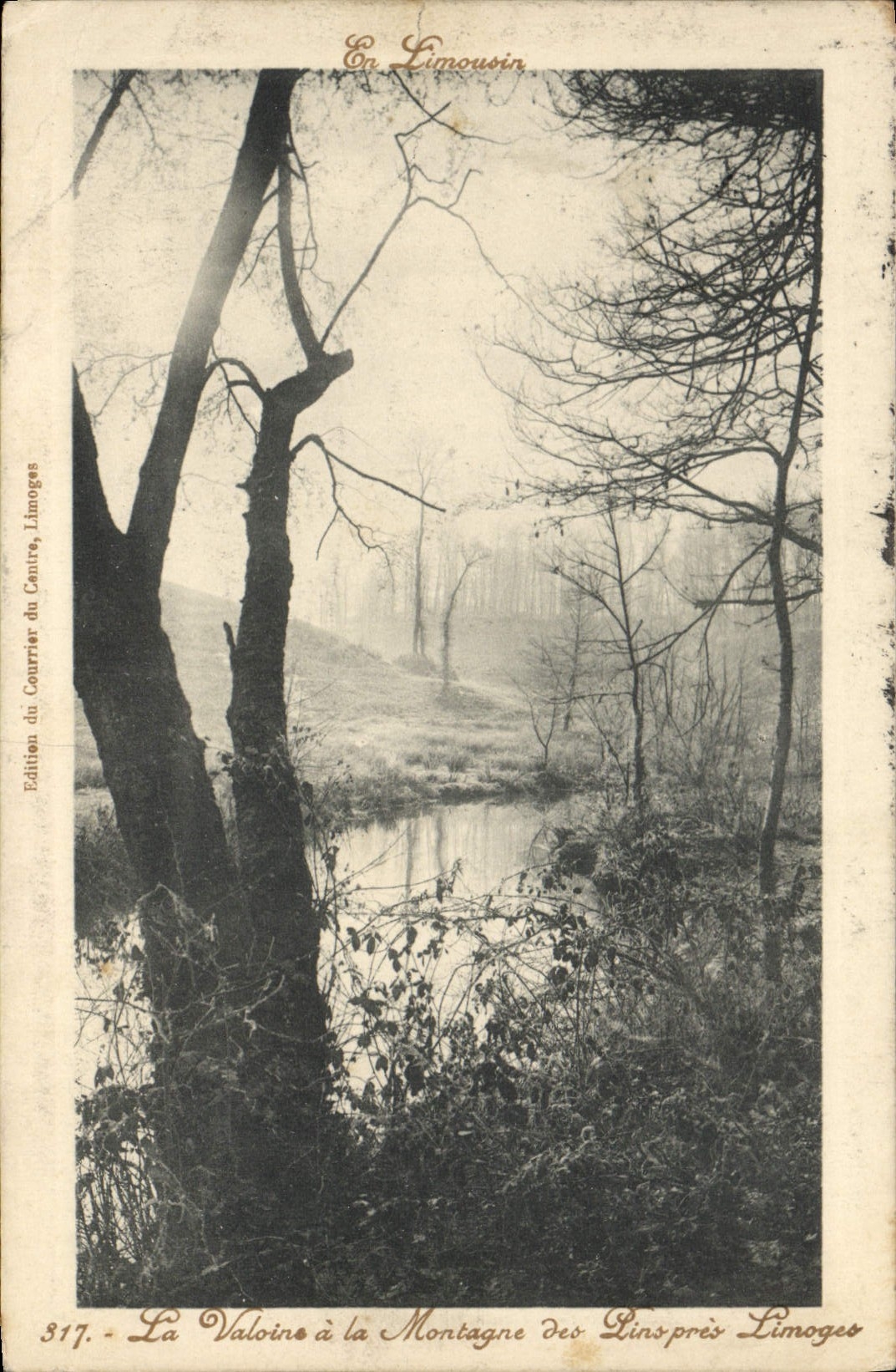 La Valoine à la Montagne des Pins près Limoges — En Limousin — Édition du Courrier du Cantre, Limoges, n°317
