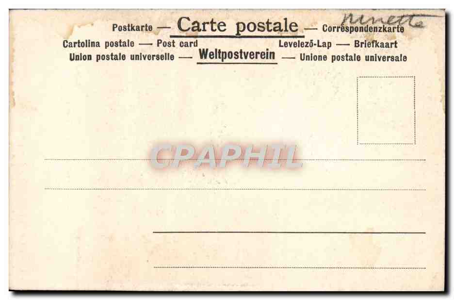 CPA Rembrandt — Verso