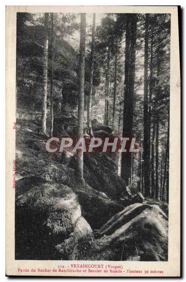 Partie du Rocher de Rambiroche et Sentier de Ronde - Vexaincourt (Vosges) - Banhulle Attuert