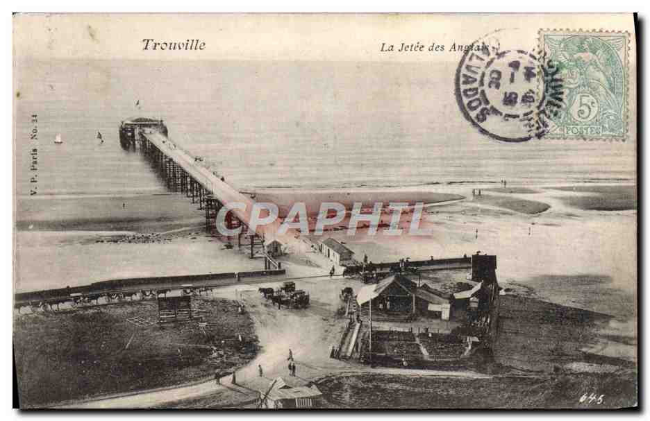 CPA Trouville La Jetee Des Anglais