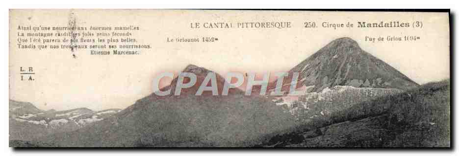CPA Le Cantal Pittoresque Cirque de Mandailles