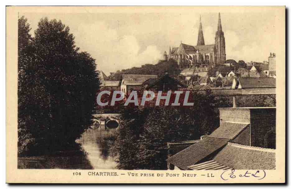 CPA Chartres Vue Prise Du Pont Neuf