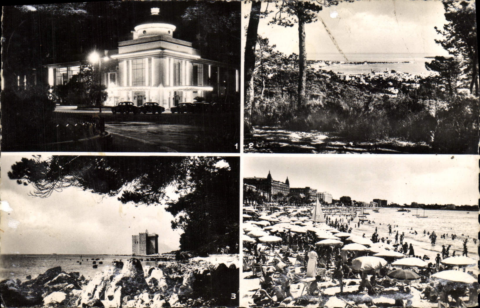 CPM Cannes Le Casino Vue Generale Ile St Honorat La plage 