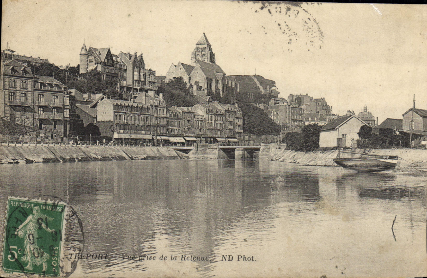 CPA Le Treport Vue Prise De La Retenue