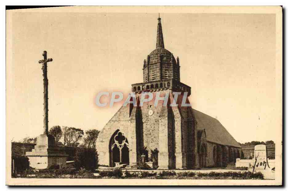 Église du XIIe siècle et calvaire à Perros-Guirec — Éditions d'Art YZEN, Paris