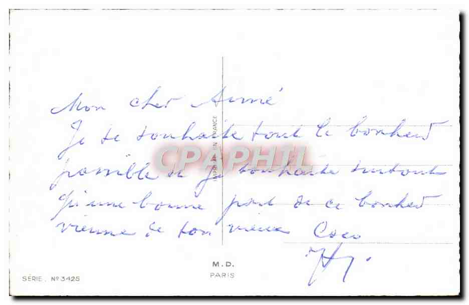 CPA Fantaisie Fleurs Porte Bonheur Muguet — Verso