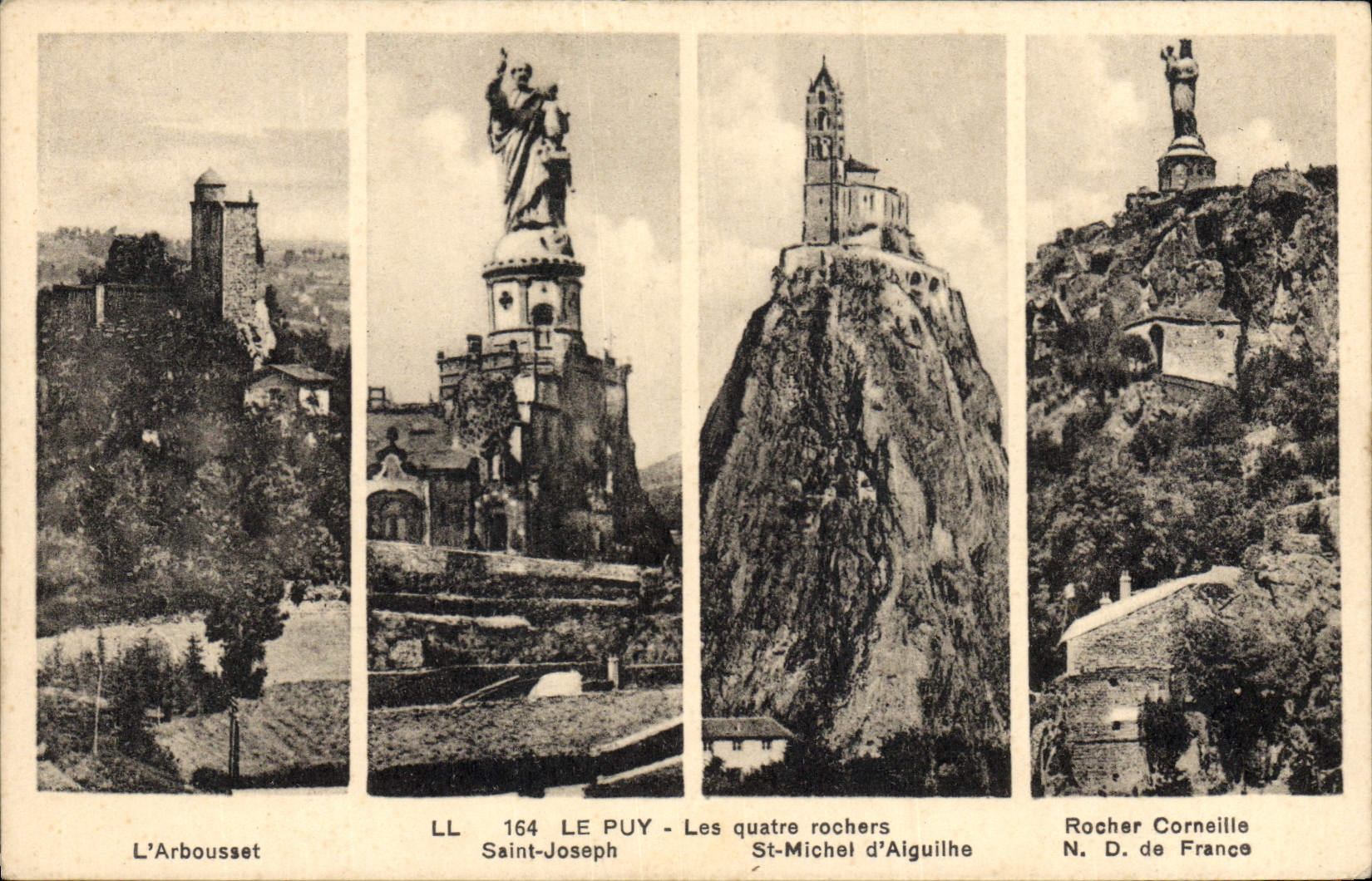 CPA Le Puy Les Quatre Rochers